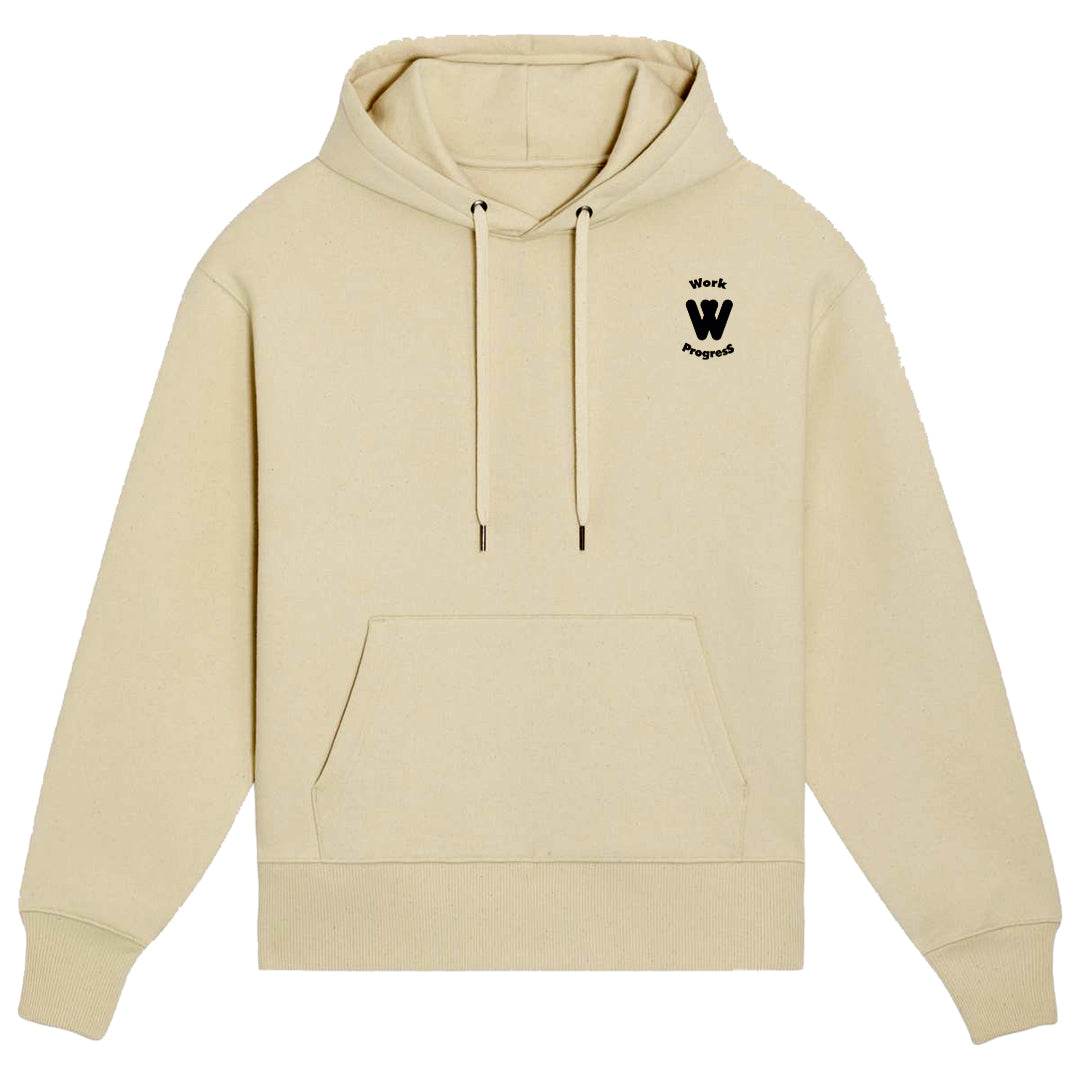 Hoodie MOH crème WorK ProgresS 100% coton bio